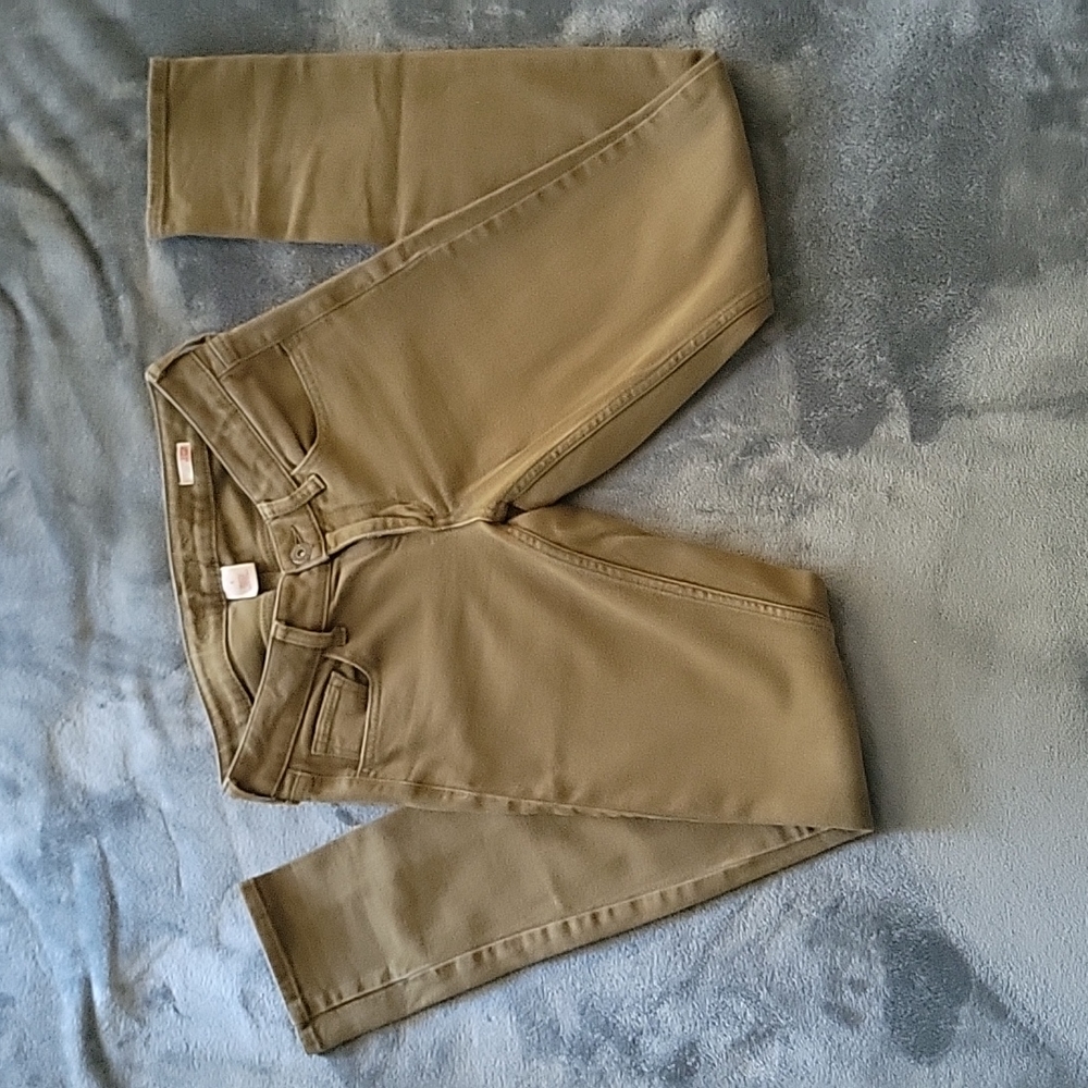 Arizona Jean Company, Super Skinny, Army Green, size 5, Low Ride